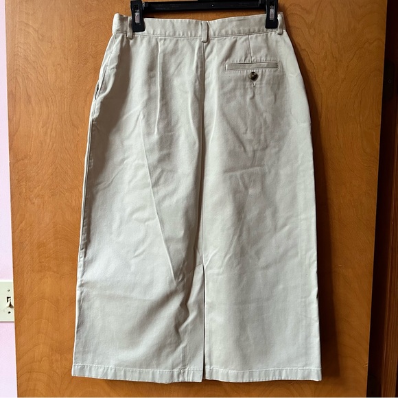 Vintage L.L. Bean Khaki Skirt - Picture 4 of 4